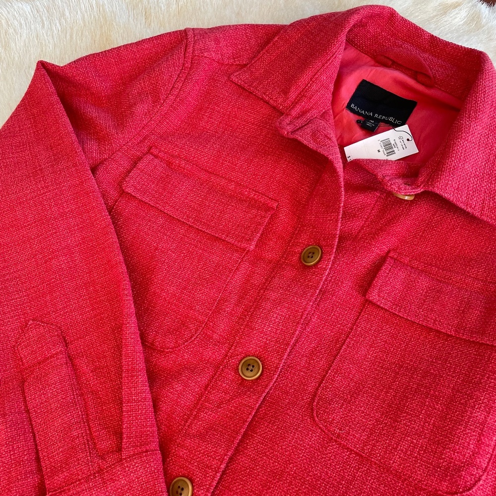 Banana Republic Hopsack Shirt Jacket Medium